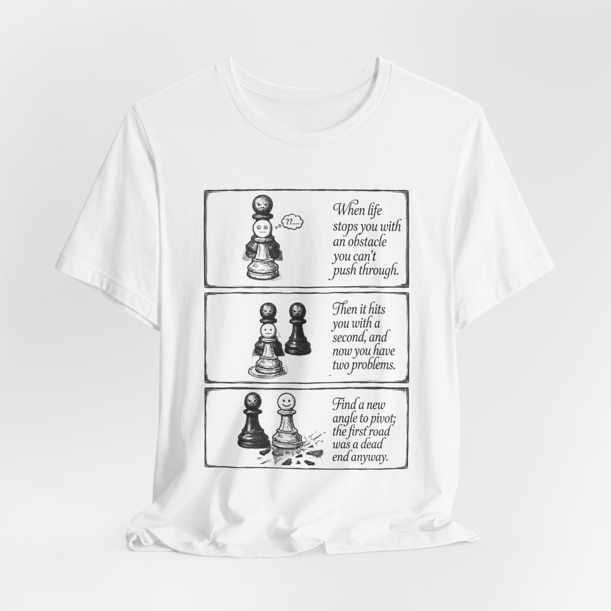 Chess Quote T‑Shirt — "I Have Both Patience & Time" Inspirational Pawn Tee