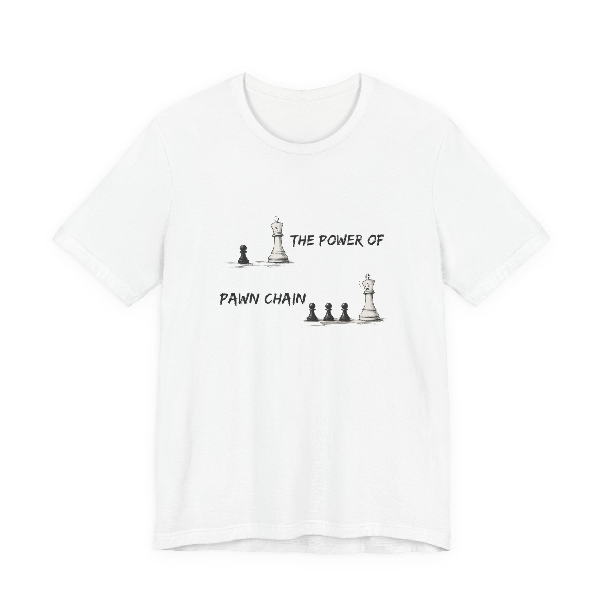 Chess T‑Shirt — “The Power of Pawn Chain” Illustration