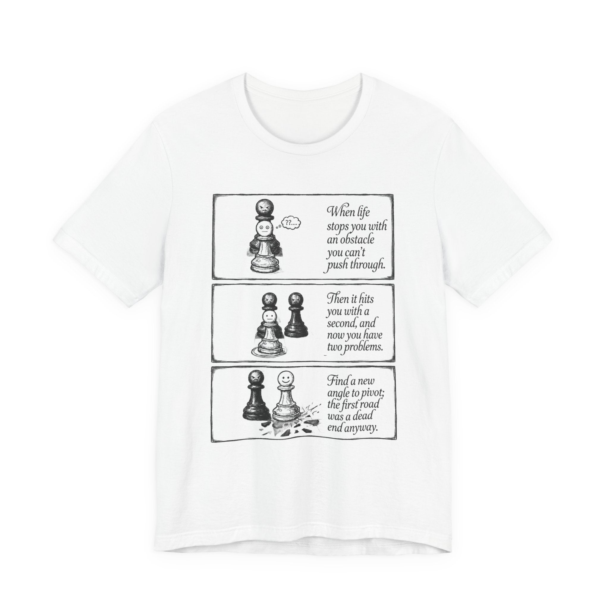 Chess Quote T‑Shirt — "I Have Both Patience & Time" Inspirational Pawn Tee